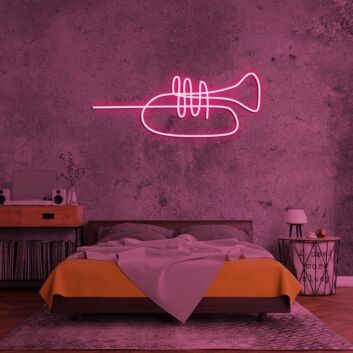 Trompete LED-Neonschild für Wohnzimmer oder Musikstudio