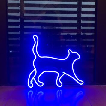 gehende Katze LED-Neonschild für Wohnzimmer oder Schaufenster