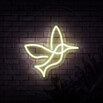 Kolibri LED-Neonschild Wohnzimmer Cafe