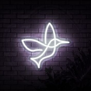 Kolibri LED-Neonschild Wohnzimmer Cafe