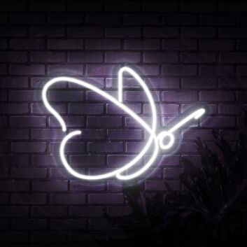 Schmetterling LED-Neonschild für Wohnzimmer oder Schlafzimmer