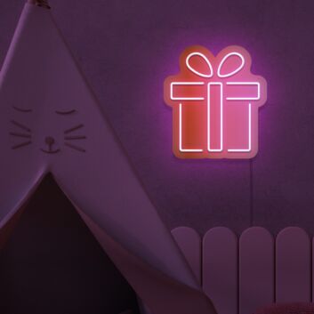 Geschenkbox LED-Neonschild für Kinderzimmer Party