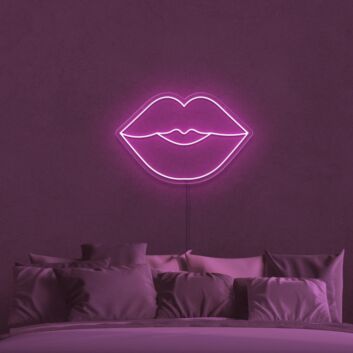 Lippen Symbol LED-Neonschild für Schlafzimmer Wohnzimmer