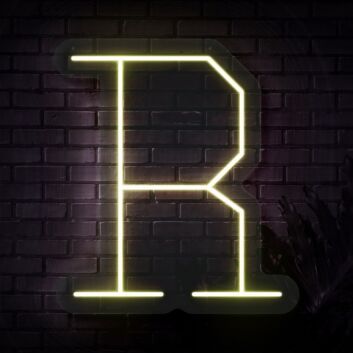 Buchstabe R LED Neonschild für Wohnzimmer und Bar