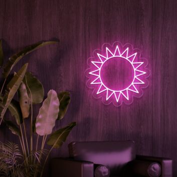 Sonne Symbol LED-Neonschild Wohnzimmer Bar