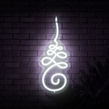 Ornamentale Linienverzierung LED-Neonschild Wohnzimmer Studio