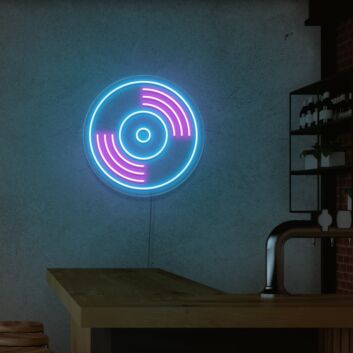 Schallplatte LED-Neonschild für Bar und Club