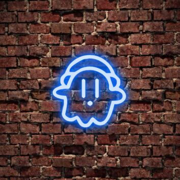 Geist mit Kopfhörern LED-Neonschild Gamingzimmer