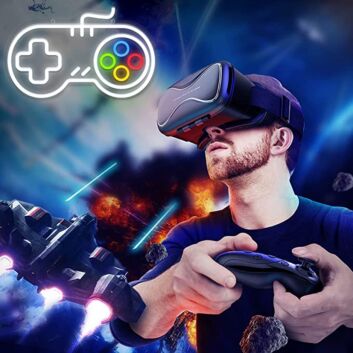 Spielcontroller LED-Neonschild für Gaming Zimmer Spielhalle