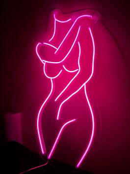 Abstrakte Frauenkörper Silhouette LED-Neonschild Wohnzimmer Studio