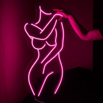 Abstrakte Frauenkörper Silhouette LED-Neonschild Wohnzimmer Studio