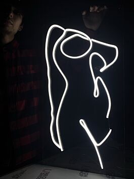 Abstrakte Frauenfigur LED-Neonschild Schlafzimmer Wohnzimmer