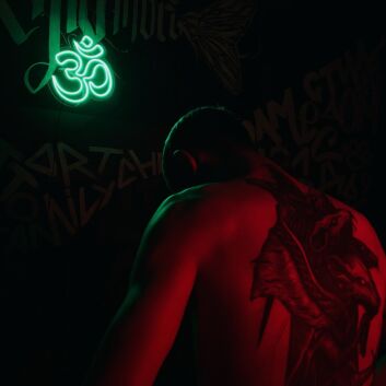 Om Symbol LED-Neonschild für Yoga Meditation