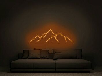 Bergsilhouette LED-Neonschild Wohnzimmer Schlafzimmer