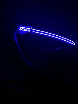 Samuraischwert LED-Neonschild für Gaming Wohnzimmer