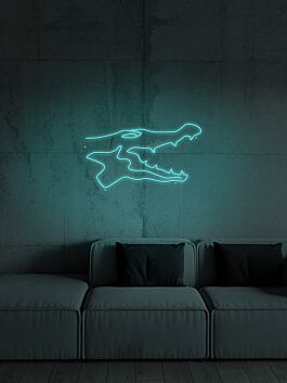 Drachenkopf Silhouette LED-Neonschild für Wohnzimmer Gamingzimmer