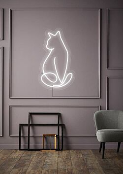 sitzende Katze LED-Neonschild Wohnzimmer Schlafzimmer