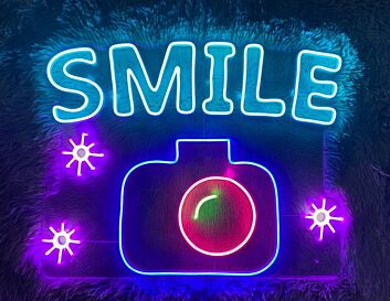 Kamera LED Neonschild für Fotostudio und Wohnzimmer
