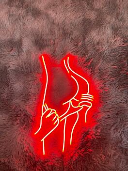 Händchenhaltendes Paar LED-Neonschild Wohnzimmer Schlafzimmer