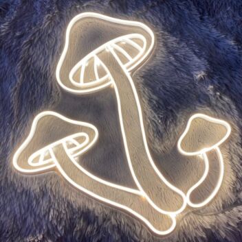 Fliegenpilz LED-Neonschild Wohnzimmer Bar