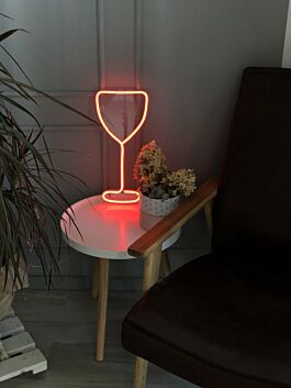 Cocktailglas LED-Neonschild für Bar und Wohnzimmer