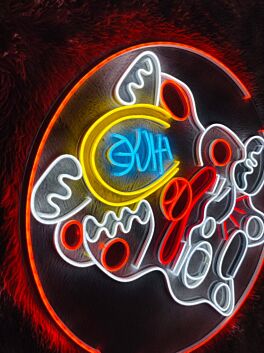 LED Neonschild Taco Motiv mit buntem Licht als dekorative Wandbeleuchtung für Küche Restaurant Bar Street Food Laden oder modernes Wohnambiente