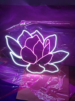 Lotusblume LED-Neonschild für Wohnzimmer und Yoga Studio