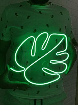 Monstera Blatt LED-Neonschild Wohnzimmer Cafe