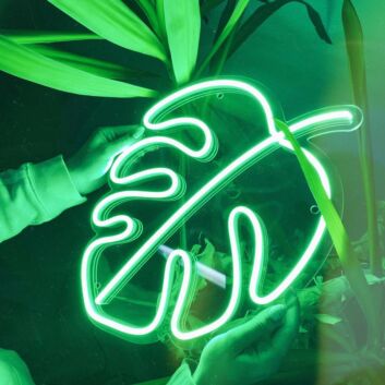 Monstera Blatt LED-Neonschild Wohnzimmer Cafe