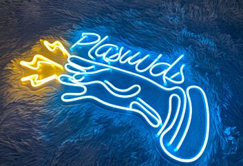 Paulas Hand LED Neonlicht Kreative Neon Wanddekoration mit Schriftzug für Wohnzimmer Studio und Bar