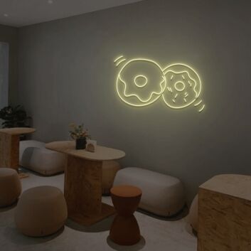 Donuts LED-Neonschild für Café und Bäckerei