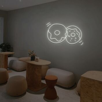 Donuts LED-Neonschild für Café und Bäckerei