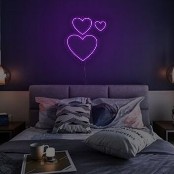 Herz Symbole LED-Neonschild Schlafzimmer Wohnzimmer