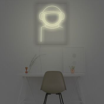 Astronautenhelm LED-Neonschild Wohnzimmer Büro