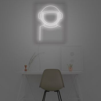 Astronautenhelm LED-Neonschild Wohnzimmer Büro