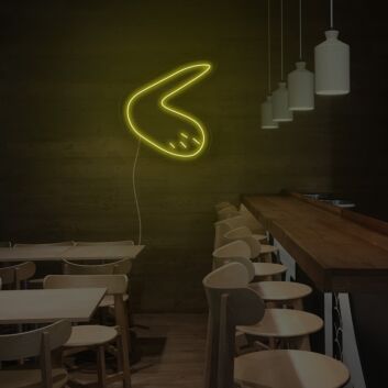 Avocadohälfte LED-Neonschild für Café oder Restaurant