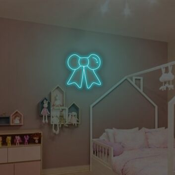 Schleife LED-Neonschild für Kinderzimmer