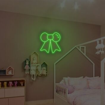 Schleife LED-Neonschild für Kinderzimmer