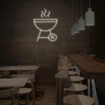 Grill mit Rauch LED-Neonschild für Restaurant Bar