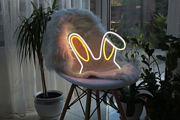 Hasenohren LED-Neonschild Wohnzimmer Kinderzimmer