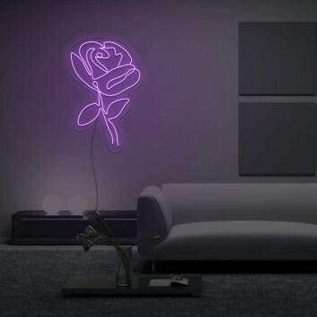Rose LED-Neonschild Wohnzimmer Schlafzimmer
