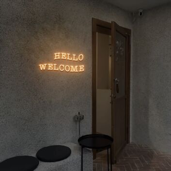 HELLO WELCOME LED-Neonschild für Cafe und Shop