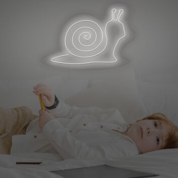 Schnecke LED-Neonschild für Kinderzimmer und Wohnzimmer