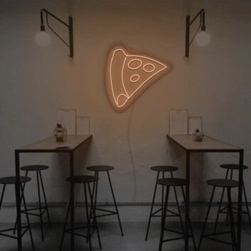Pizzastück LED-Neonschild für Restaurant Café