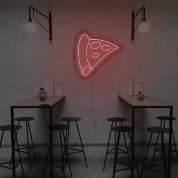 Pizzastück LED-Neonschild für Restaurant Café