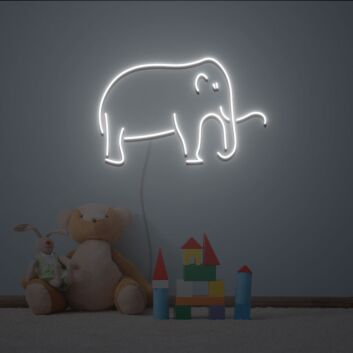 Elefant LED-Neonschild für Kinderzimmer Wohnzimmer