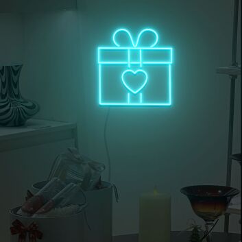 Geschenk mit Herzsymbol LED-Neonschild für Wohnzimmer Party