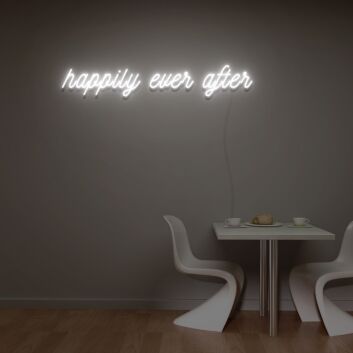happily ever after LED-Neonschild für Hochzeit und Zuhause