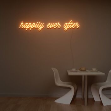 happily ever after LED-Neonschild für Hochzeit und Zuhause