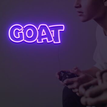GOAT LED-Neonschild für Gamingzimmer